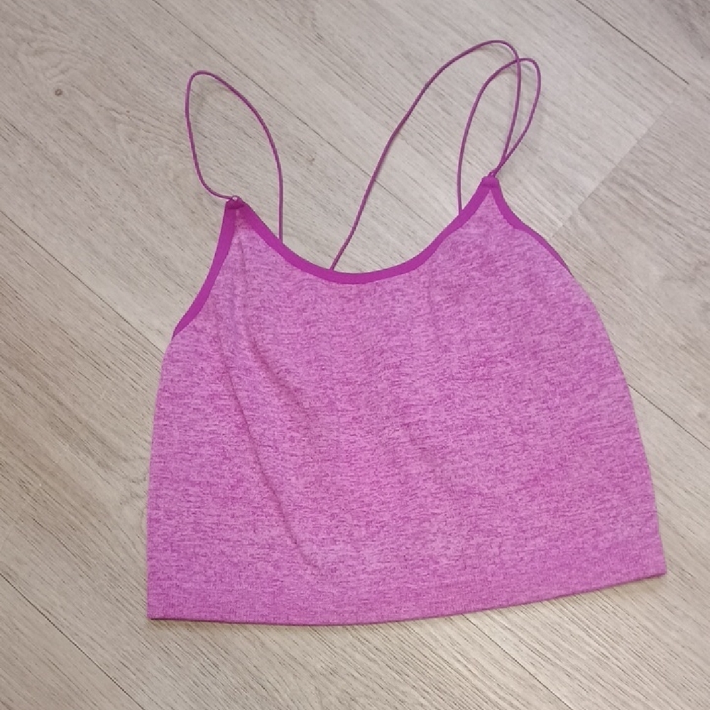 No Boundaries Pink Relaxed Crop Camisole